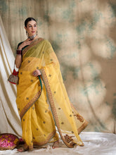 Womens Fashion Ethnic Yellow Color Sarees-MLSHWSA1619YLW0ONE